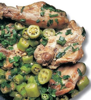 frango com quiabo culinária mineira