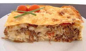 torta de macaxeira com charque prato típico